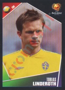 189 Tobias Linderoth – UEFA Euro Portugal 2004 Panini