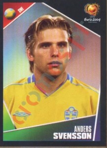 190 Anders Svensson – UEFA Euro Portugal 2004 Panini