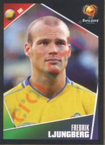 192 Fredrik Ljungberg – UEFA Euro Portugal 2004 Panini
