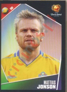 196 Mattias Jonson – UEFA Euro Portugal 2004 Panini