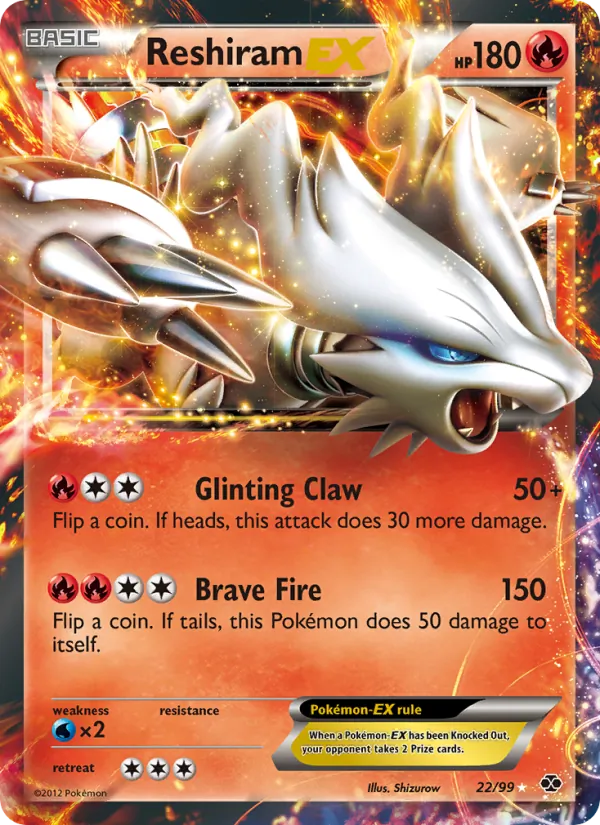 22 Reshiram-EX – Next Destinies