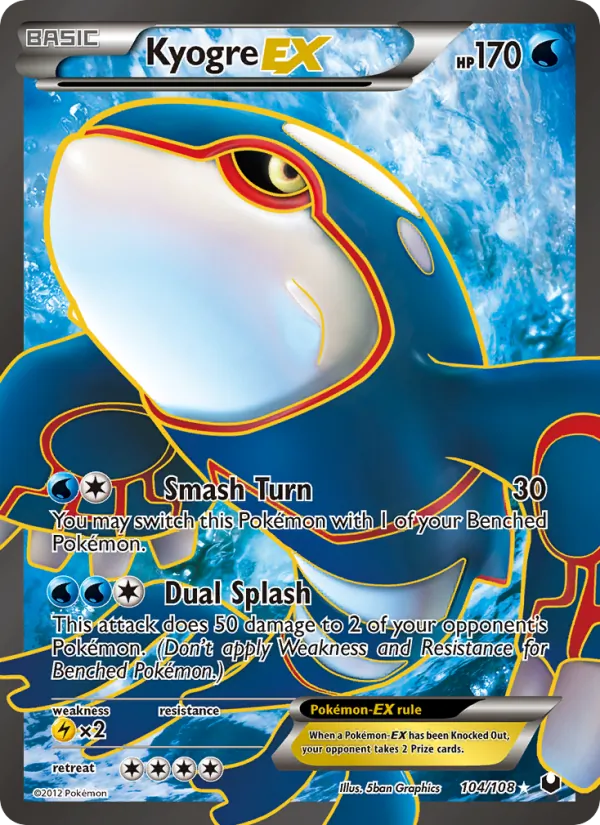 104 Kyogre-EX – Dark Explorers
