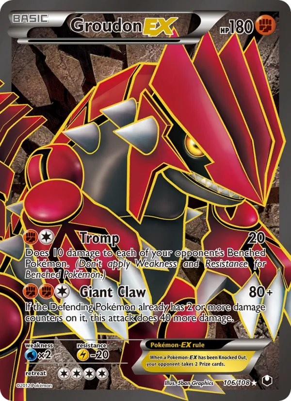 106 Groudon-EX – Dark Explorers