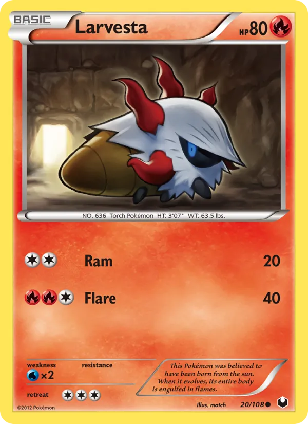 20 Larvesta – Dark Explorers