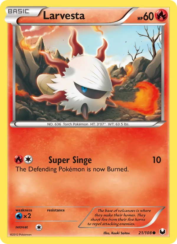 21 Larvesta – Dark Explorers