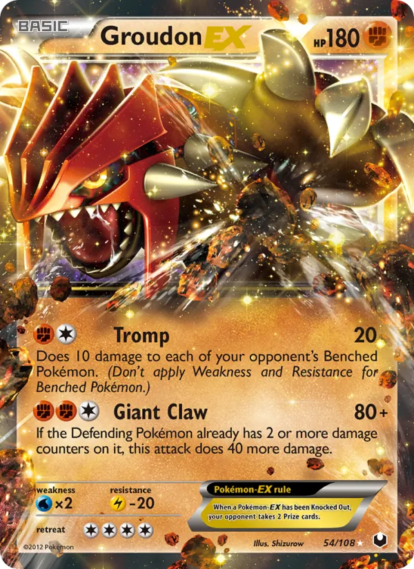 54 Groudon-EX – Dark Explorers