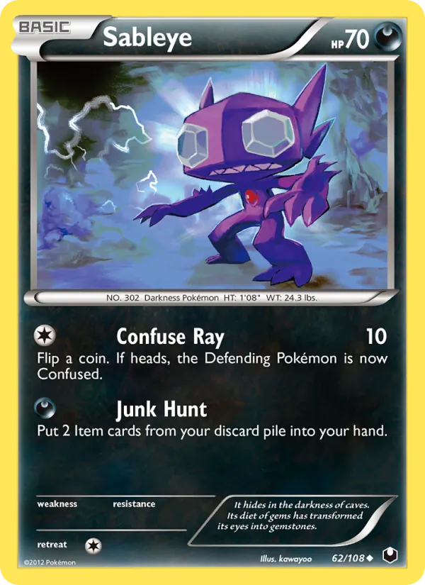 62 Sableye – Dark Explorers