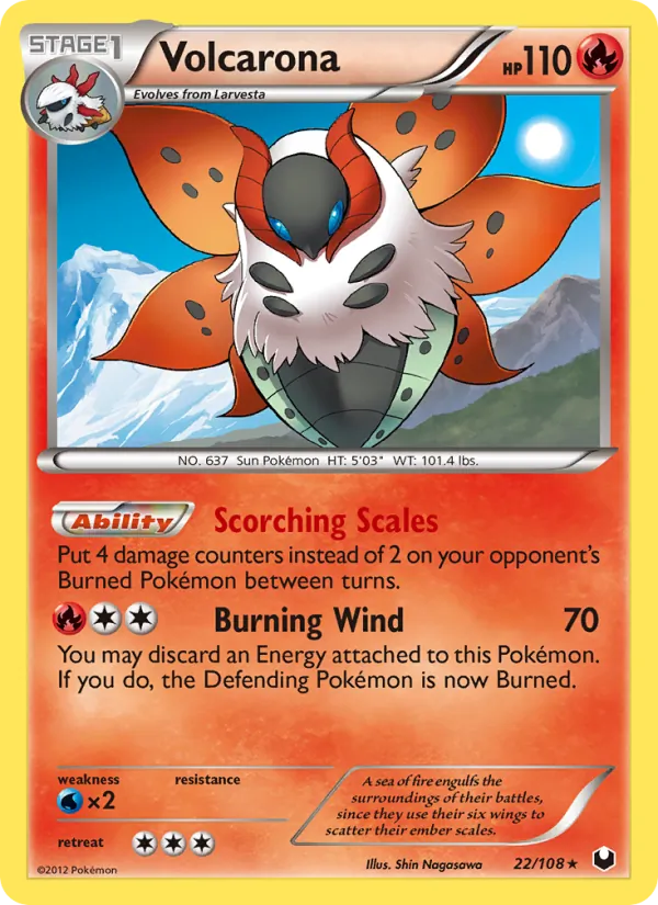 22-RH Volcarona – Dark Explorers