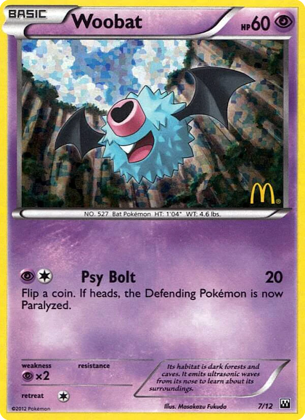 7 Woobat – McDonald's Collection 2012