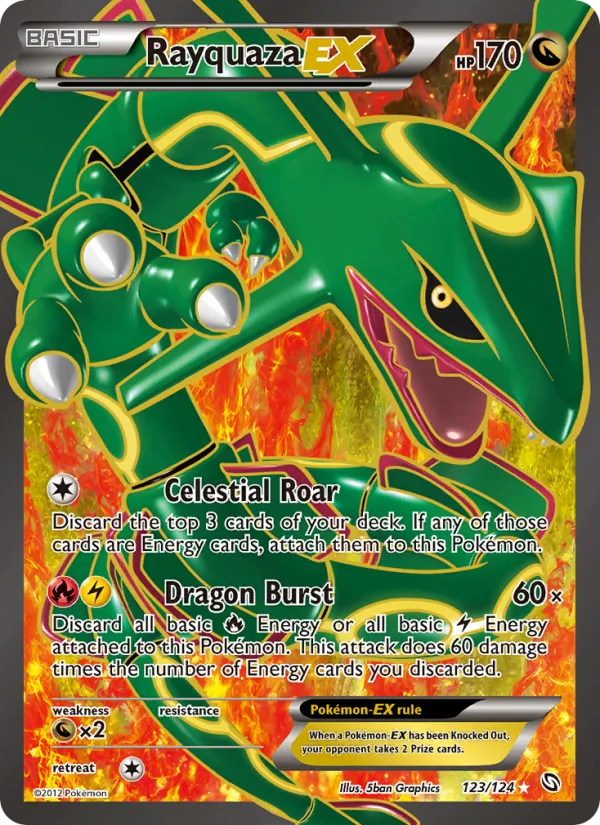 123 Rayquaza-EX – Dragons Exalted