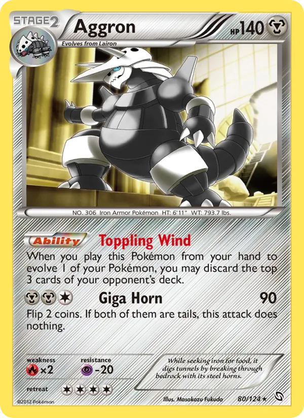80 Aggron – Dragons Exalted
