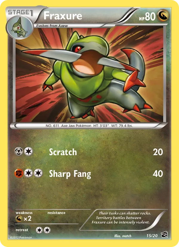 15 Fraxure – Dragon Vault