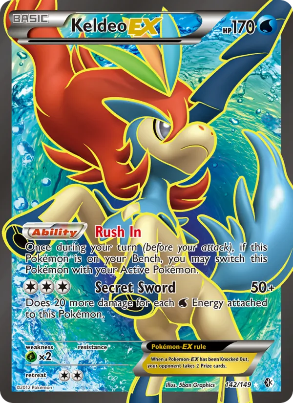 142 Keldeo-EX – Boundaries Crossed