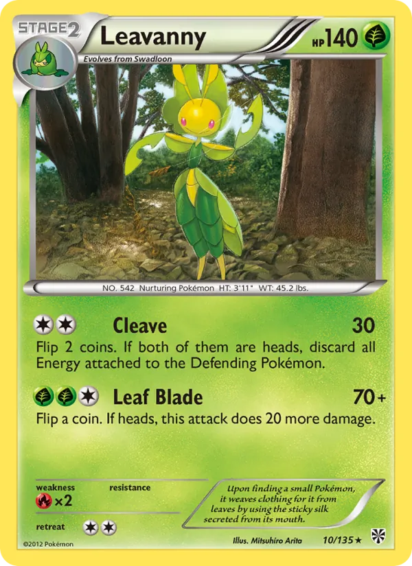 10 Leavanny – Plasma Storm