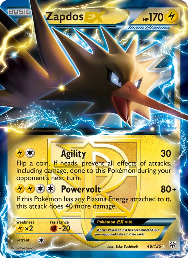 48 Zapdos-EX – Plasma Storm