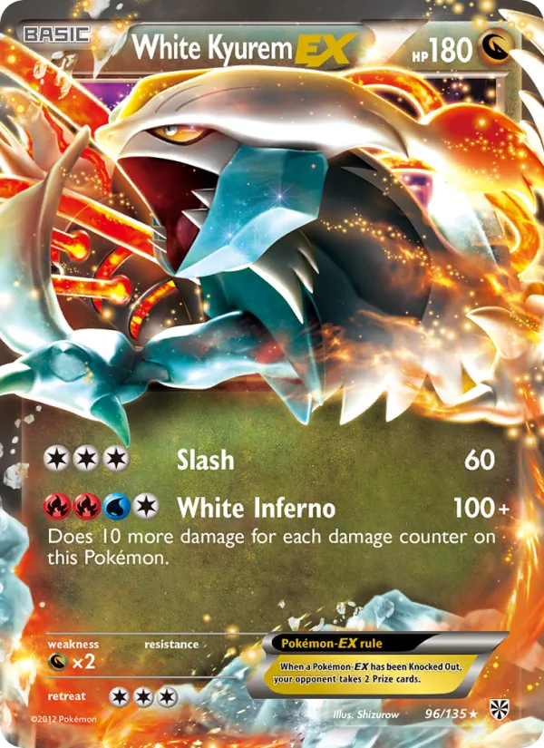 96 White Kyurem-EX – Plasma Storm