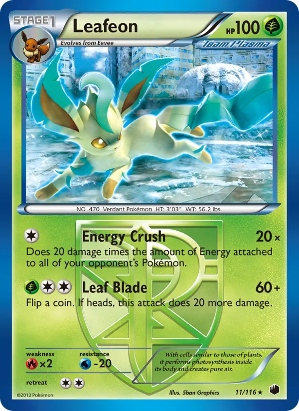 11 Leafeon – Plasma Freeze
