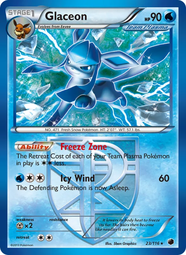 23 Glaceon – Plasma Freeze