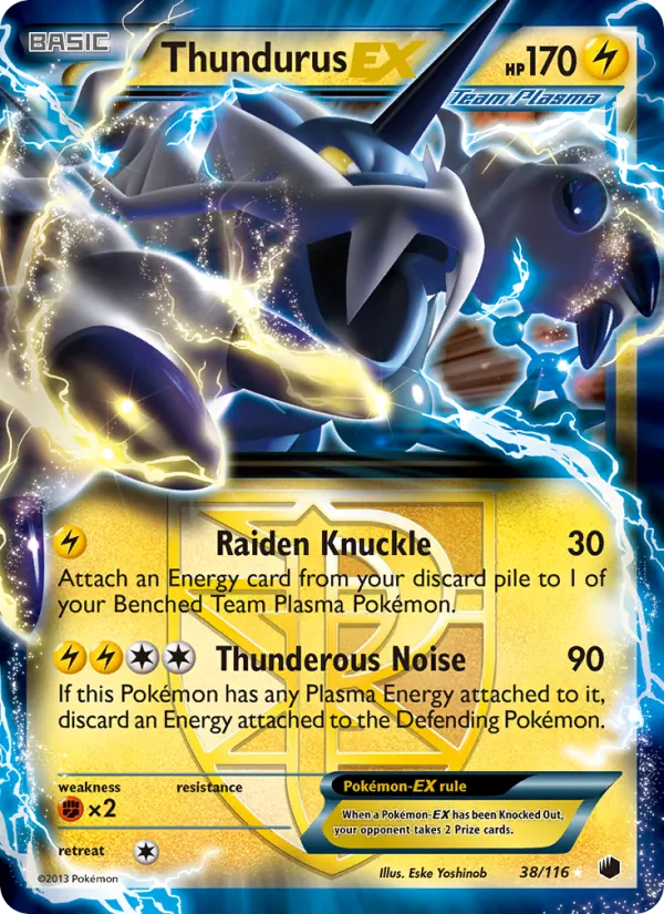 38 Thundurus-EX – Plasma Freeze