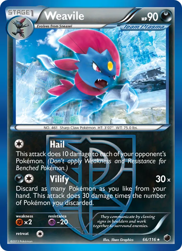 66-RH Weavile – Plasma Freeze