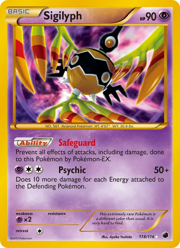 118 Sigilyph – Plasma Freeze