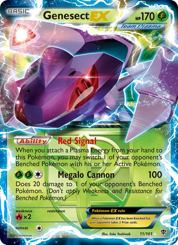 11 Genesect-EX – Plasma Blast