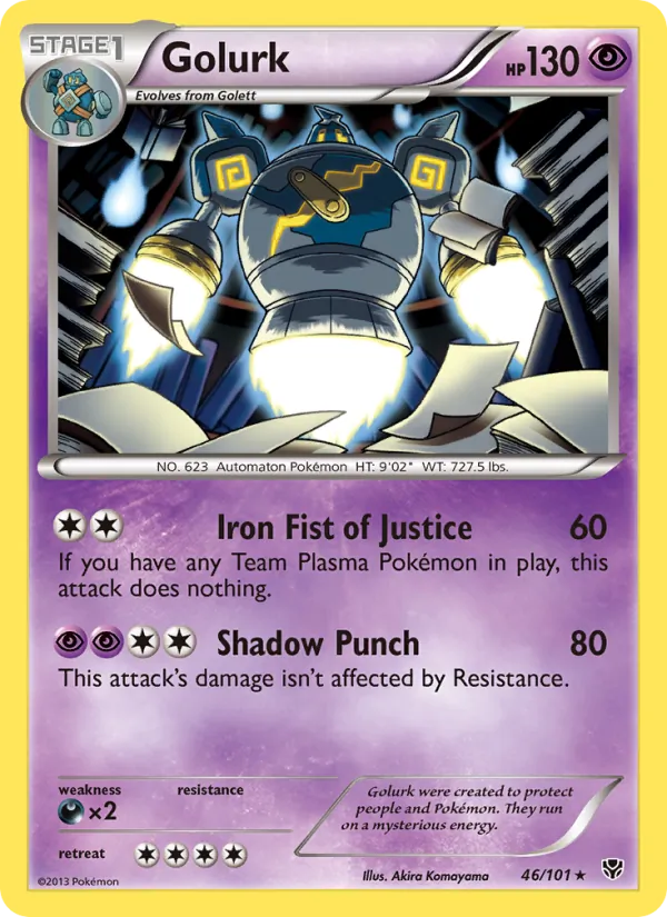46 Golurk – Plasma Blast