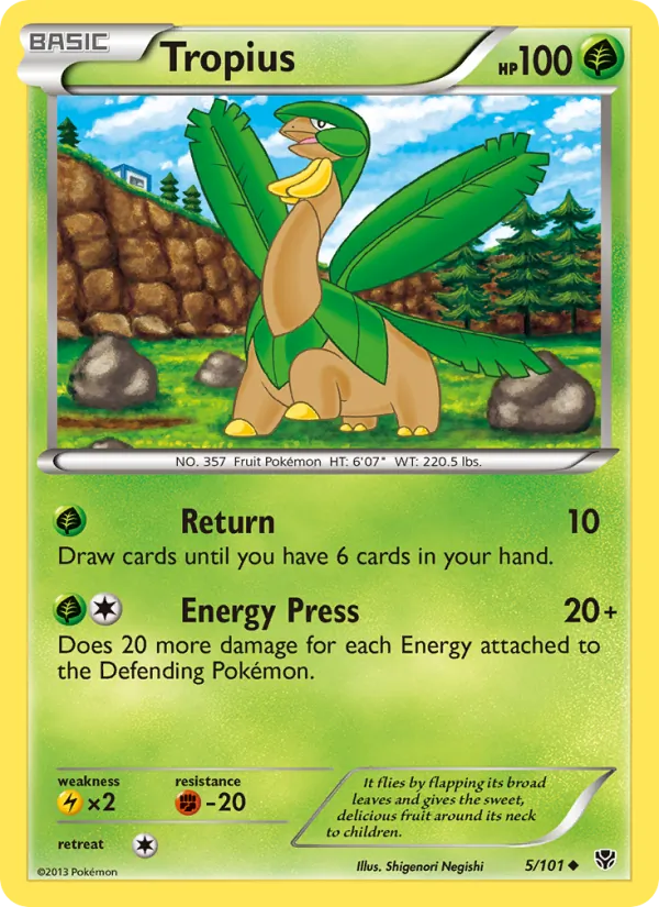 5 Tropius – Plasma Blast