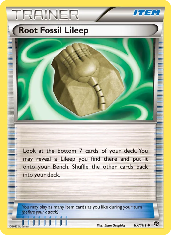 87 Root Fossil Lileep – Plasma Blast
