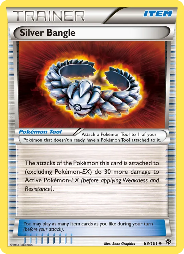 88-RH Silver Bangle – Plasma Blast