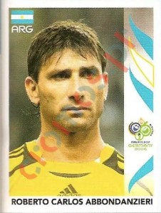 171 Roberto Abbondanzieri – FIFA World Cup Germany 2006 Panini