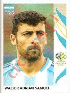 175 Walter Adrian Samuel – FIFA World Cup Germany 2006 Panini