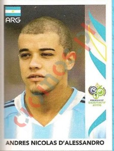 179 Andres Nicolas D'Alessandro – FIFA World Cup Germany 2006 Panini