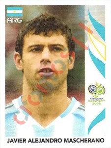 180 Javier Alejandro Mascherano – FIFA World Cup Germany 2006 Panini