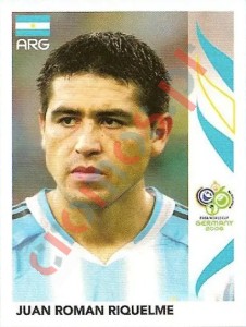 181 Juan Roman Riquelme – FIFA World Cup Germany 2006 Panini
