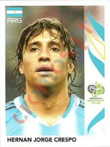 184 Hernan Jorge Crespo – FIFA World Cup Germany 2006 Panini