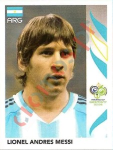 185 Lionel Andres Messi – FIFA World Cup Germany 2006 Panini