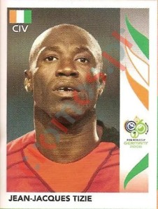 190 Jean-Jacques Tizie – FIFA World Cup Germany 2006 Panini