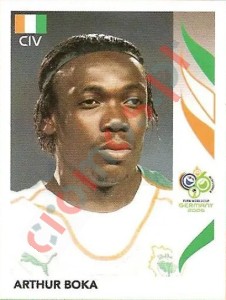 191 Arthur Boka – FIFA World Cup Germany 2006 Panini
