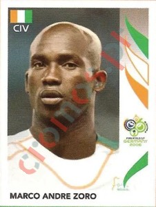 196 Marco Andre Zoro – FIFA World Cup Germany 2006 Panini