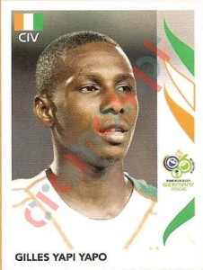 201 Gilles Yapi Yapo – FIFA World Cup Germany 2006 Panini