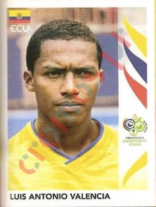 88 Luis Antonio Valencia – FIFA World Cup Germany 2006 Panini