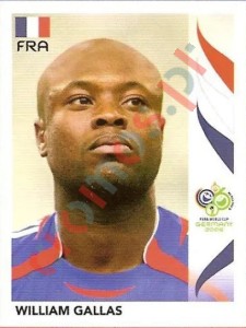 458 William Gallas – FIFA World Cup Germany 2006 Panini