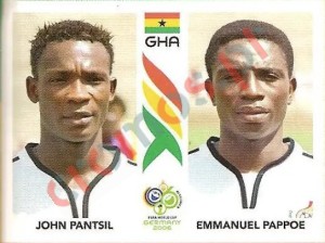 315 John Pantsil/Emmanuel Pappoe – FIFA World Cup Germany 2006 Panini