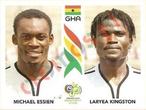 317 Michael Essien/Laryea Kingston – FIFA World Cup Germany 2006 Panini