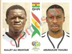 318 Sulley Ali Muntari/Abubakari Yakubu – FIFA World Cup Germany 2006 Panini