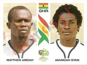 319 Matthew Amoah/Asamoah Gyan – FIFA World Cup Germany 2006 Panini