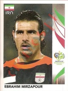 265 Ebrahim Mirzapour – FIFA World Cup Germany 2006 Panini