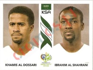 592 Khamis Al Dossari/Ibrahim Al Shahrani – FIFA World Cup Germany 2006 Panini