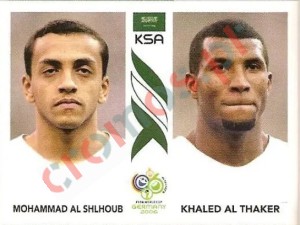 593 Mohammad Al Shlhoub/Khaled Al Thaker – FIFA World Cup Germany 2006 Panini